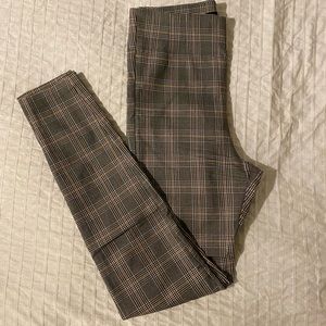 ⚡️ Zara Grey Plaid Leggings Dress Pants